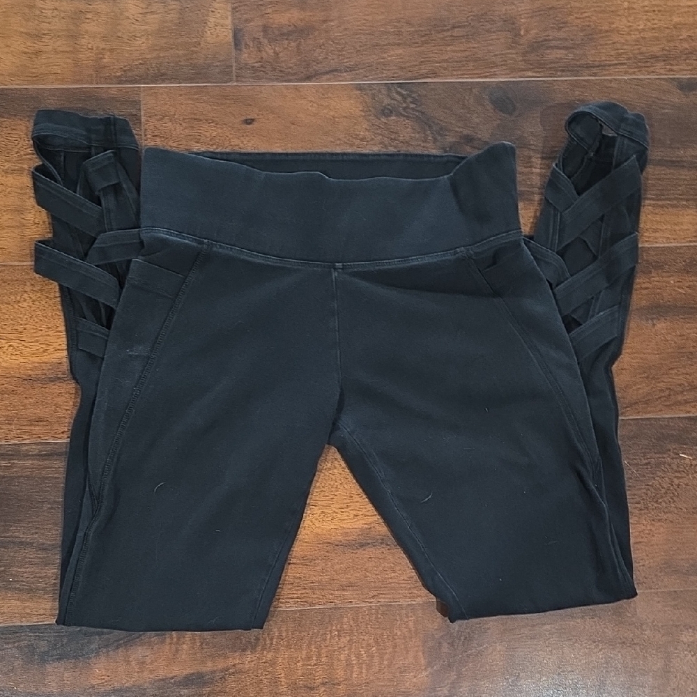 Pink Victoria's Secret Black Yoga Pants Size S